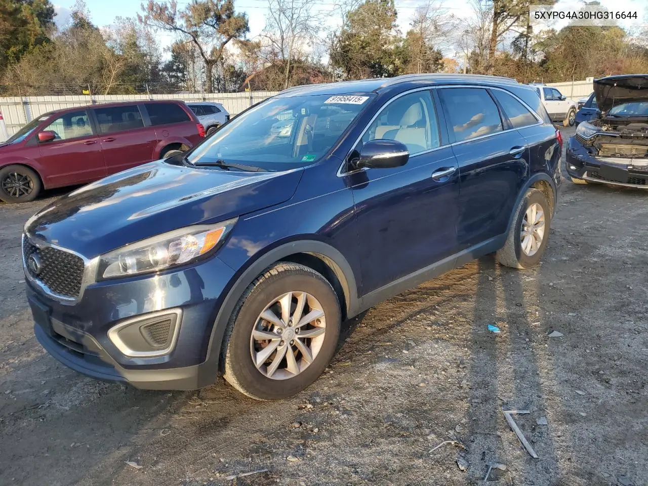 5XYPG4A30HG316644 2017 Kia Sorento Lx