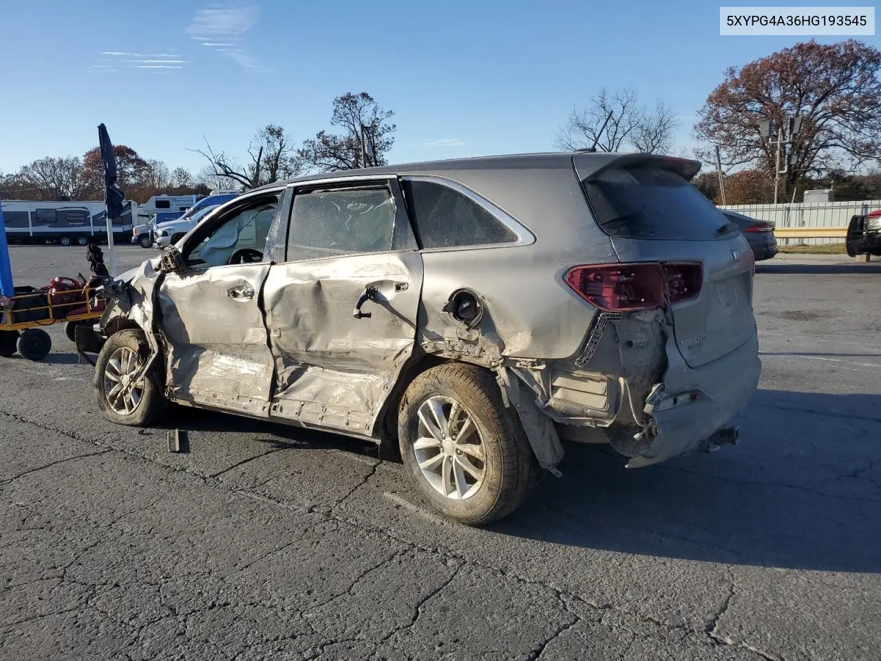 5XYPG4A36HG193545 2017 Kia Sorento Lx