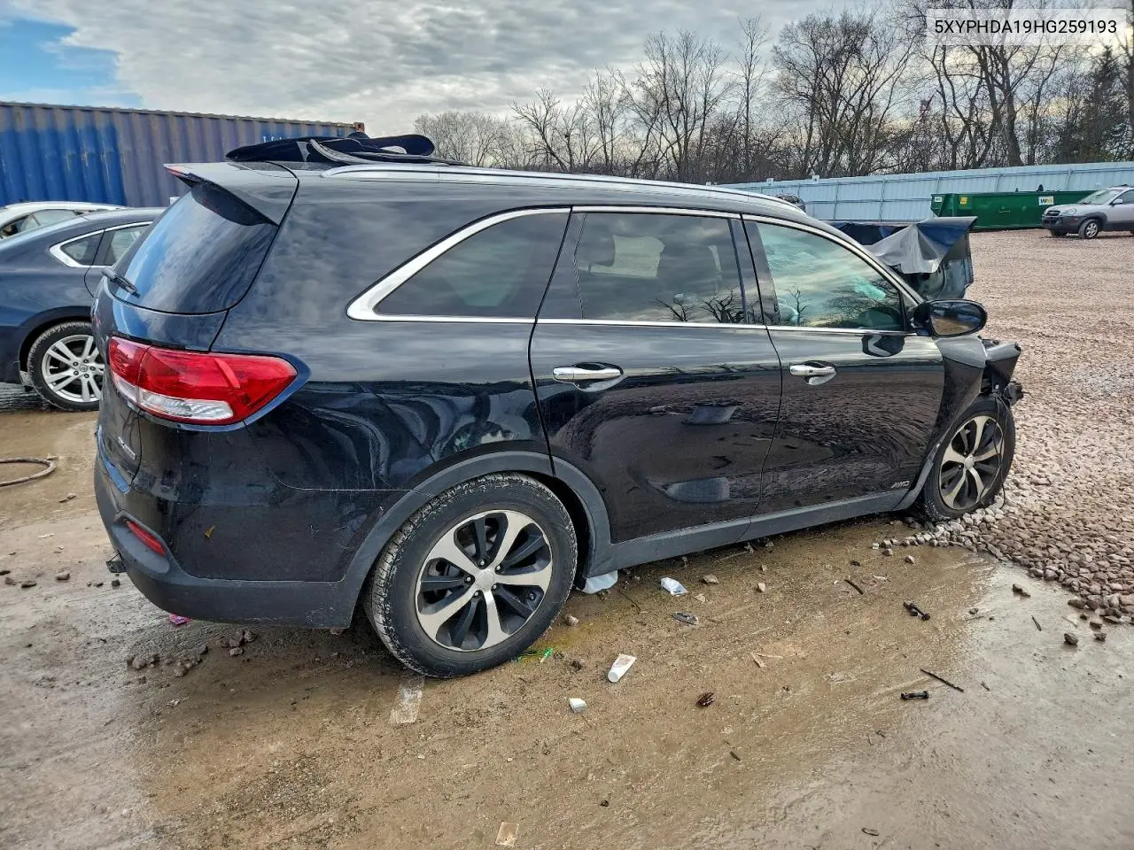 5XYPHDA19HG259193 2017 Kia Sorento Ex