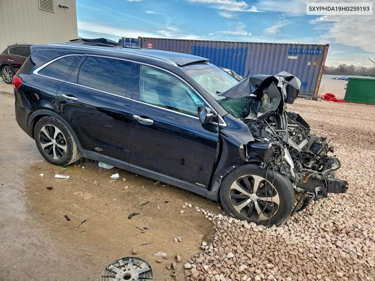 5XYPHDA19HG259193 2017 Kia Sorento Ex