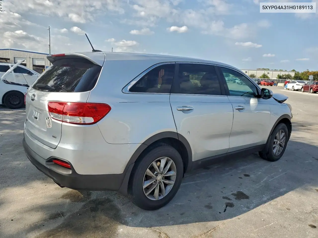 5XYPG4A31HG189113 2017 Kia Sorento Lx