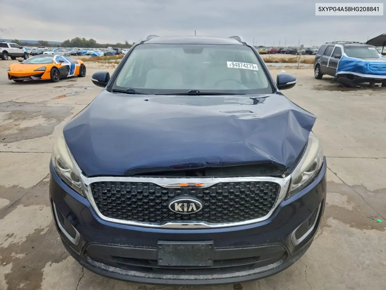 5XYPG4A58HG208841 2017 Kia Sorento Lx