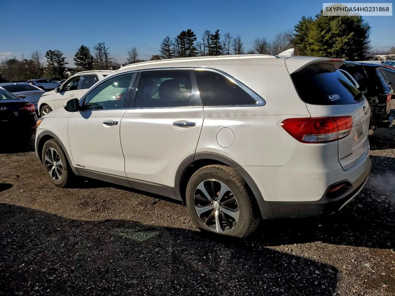 5XYPHDA54HG231868 2017 Kia Sorento Ex
