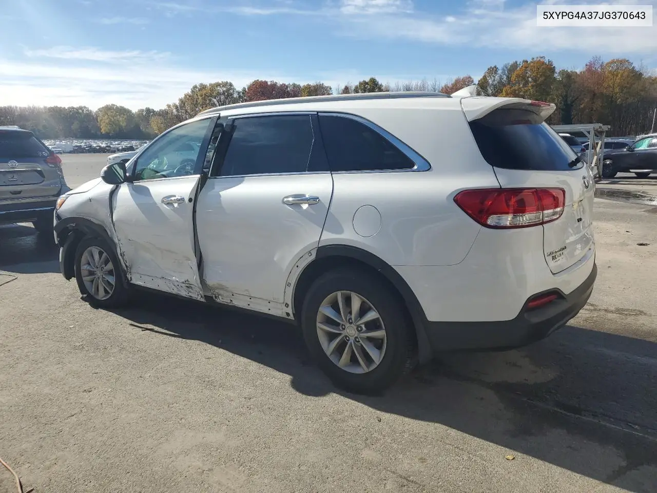 5XYPG4A37JG370643 2018 Kia Sorento Lx
