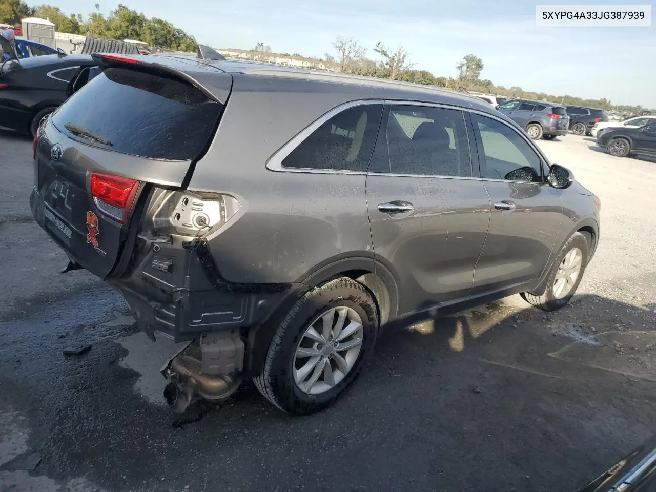 5XYPG4A33JG387939 2018 Kia Sorento Lx