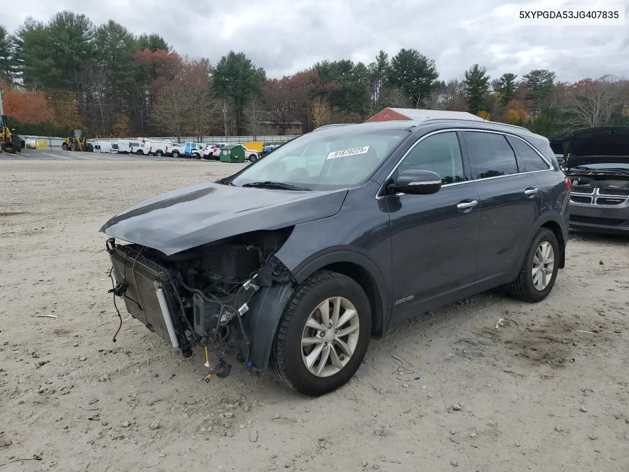 5XYPGDA53JG407835 2018 Kia Sorento Lx