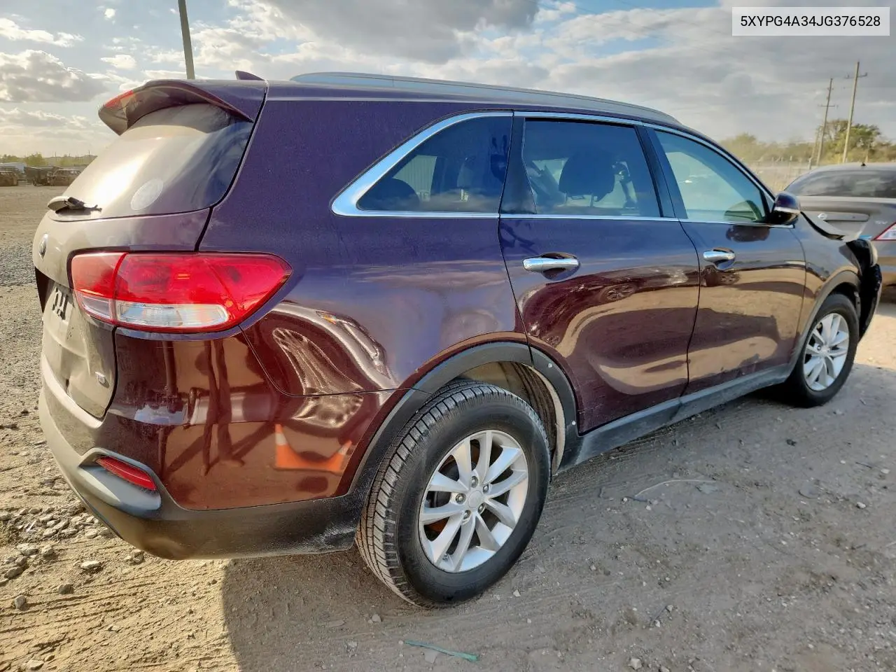 5XYPG4A34JG376528 2018 Kia Sorento Lx