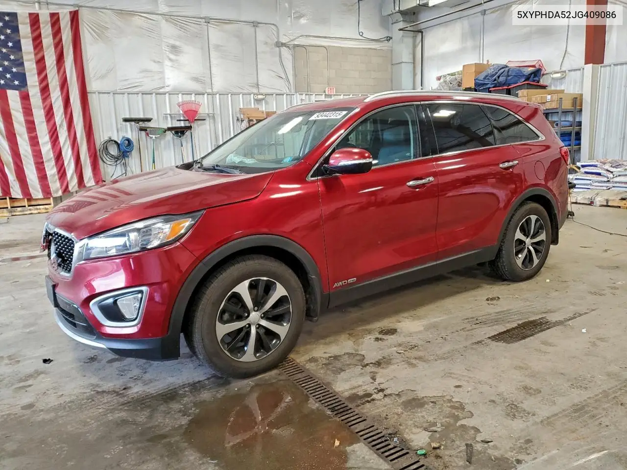 5XYPHDA52JG409086 2018 Kia Sorento Ex