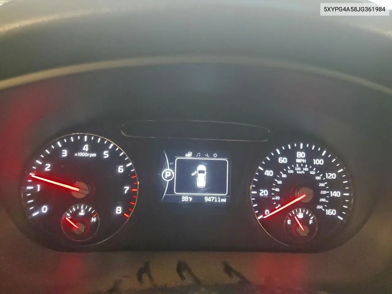 5XYPG4A58JG361984 2018 Kia Sorento Lx