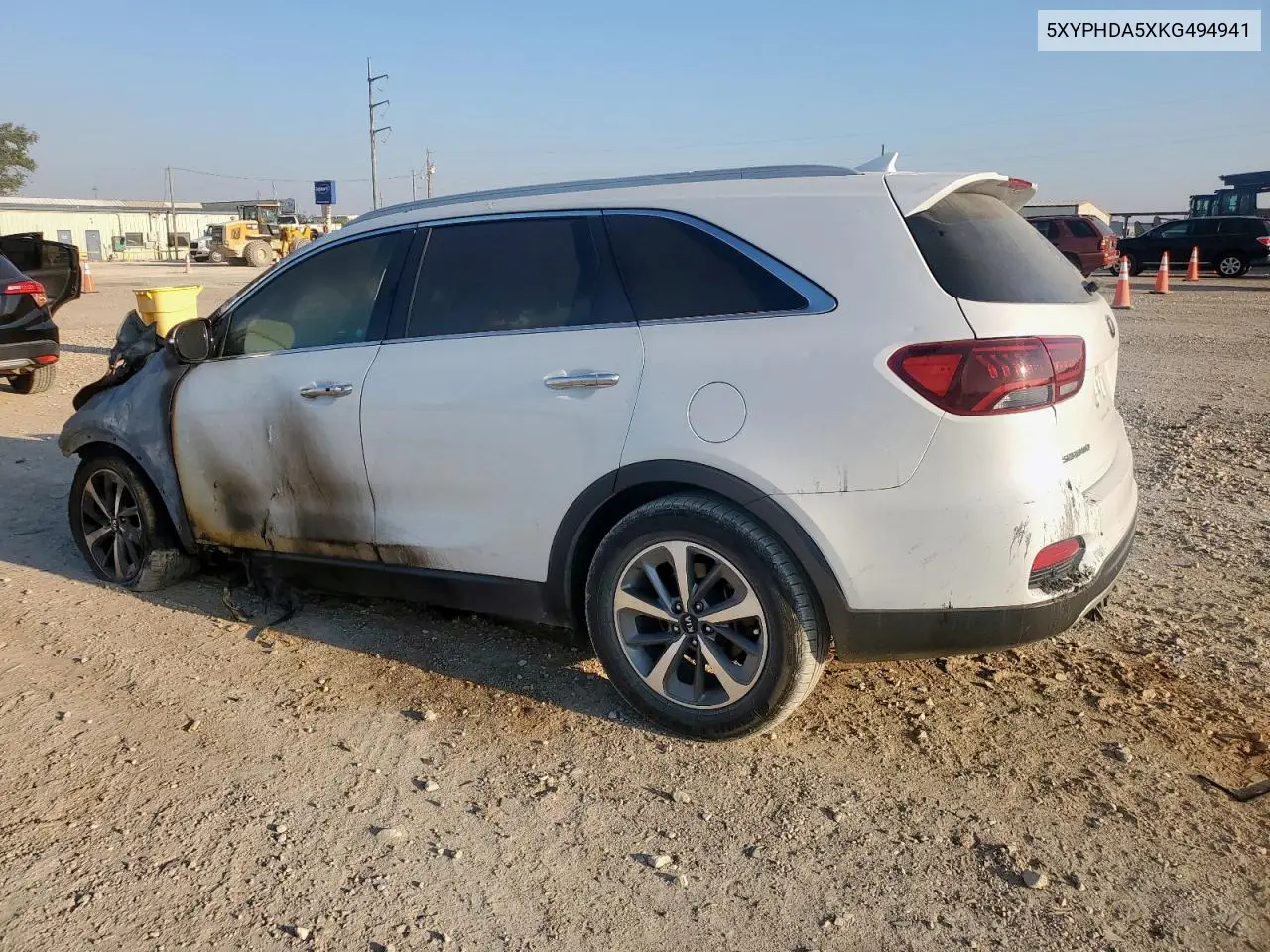 5XYPHDA5XKG494941 2019 Kia Sorento Ex