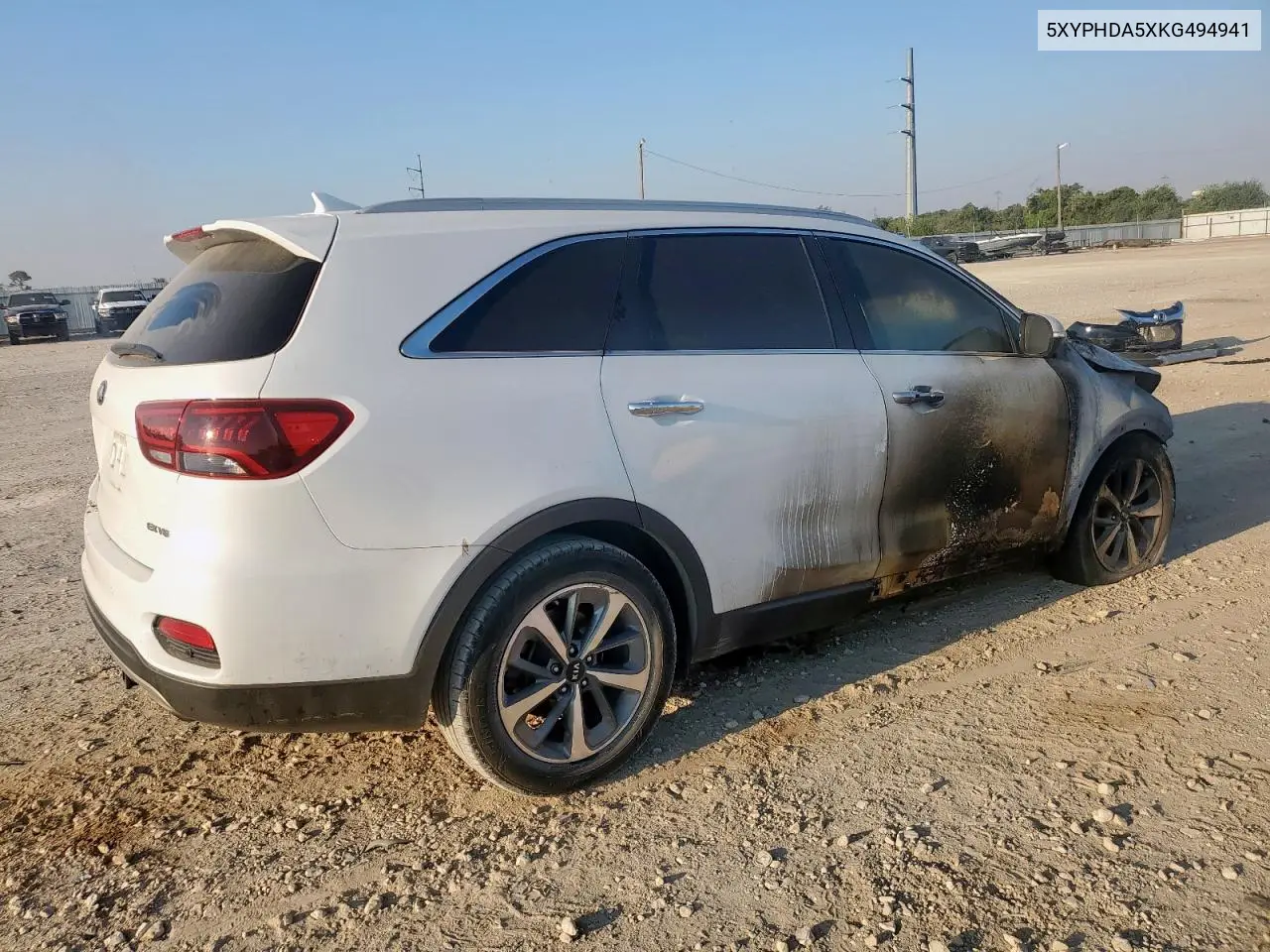 5XYPHDA5XKG494941 2019 Kia Sorento Ex