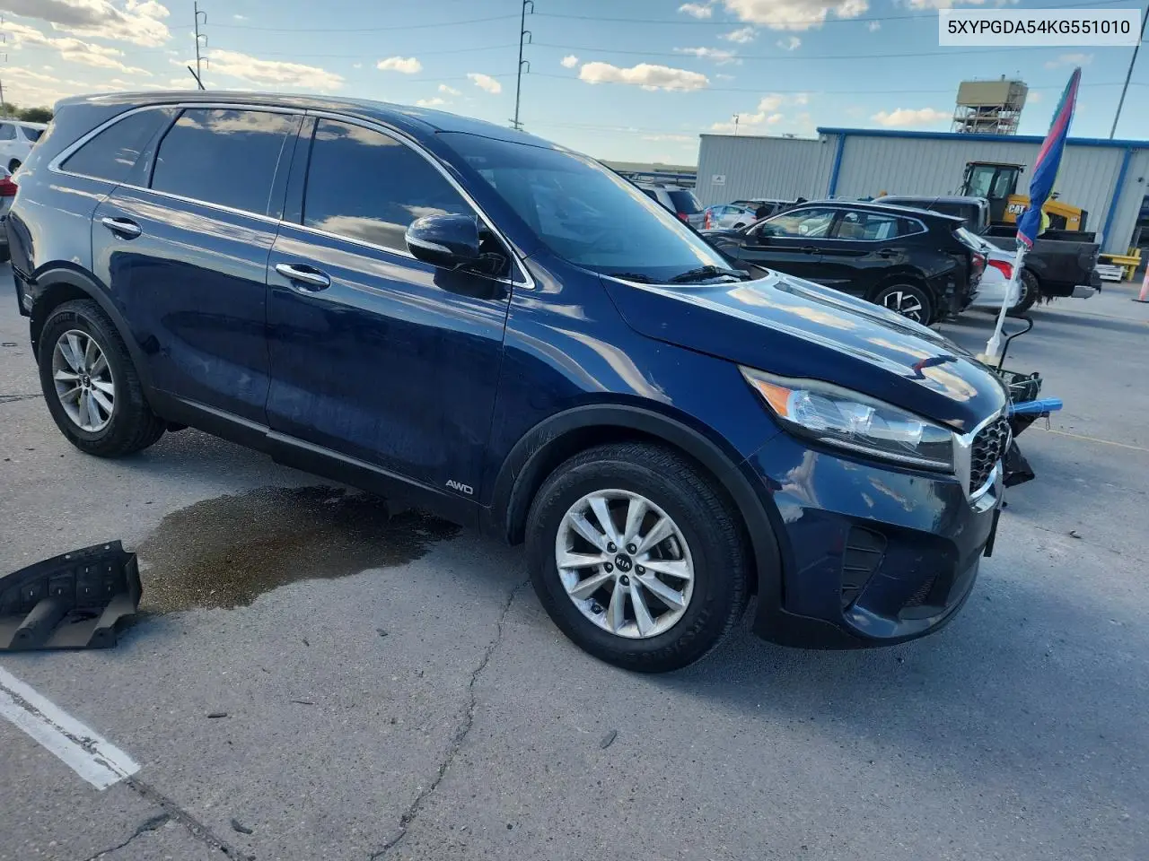 5XYPGDA54KG551010 2019 Kia Sorento Lx