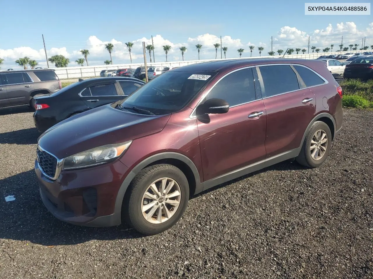 5XYPG4A54KG488586 2019 Kia Sorento Lx