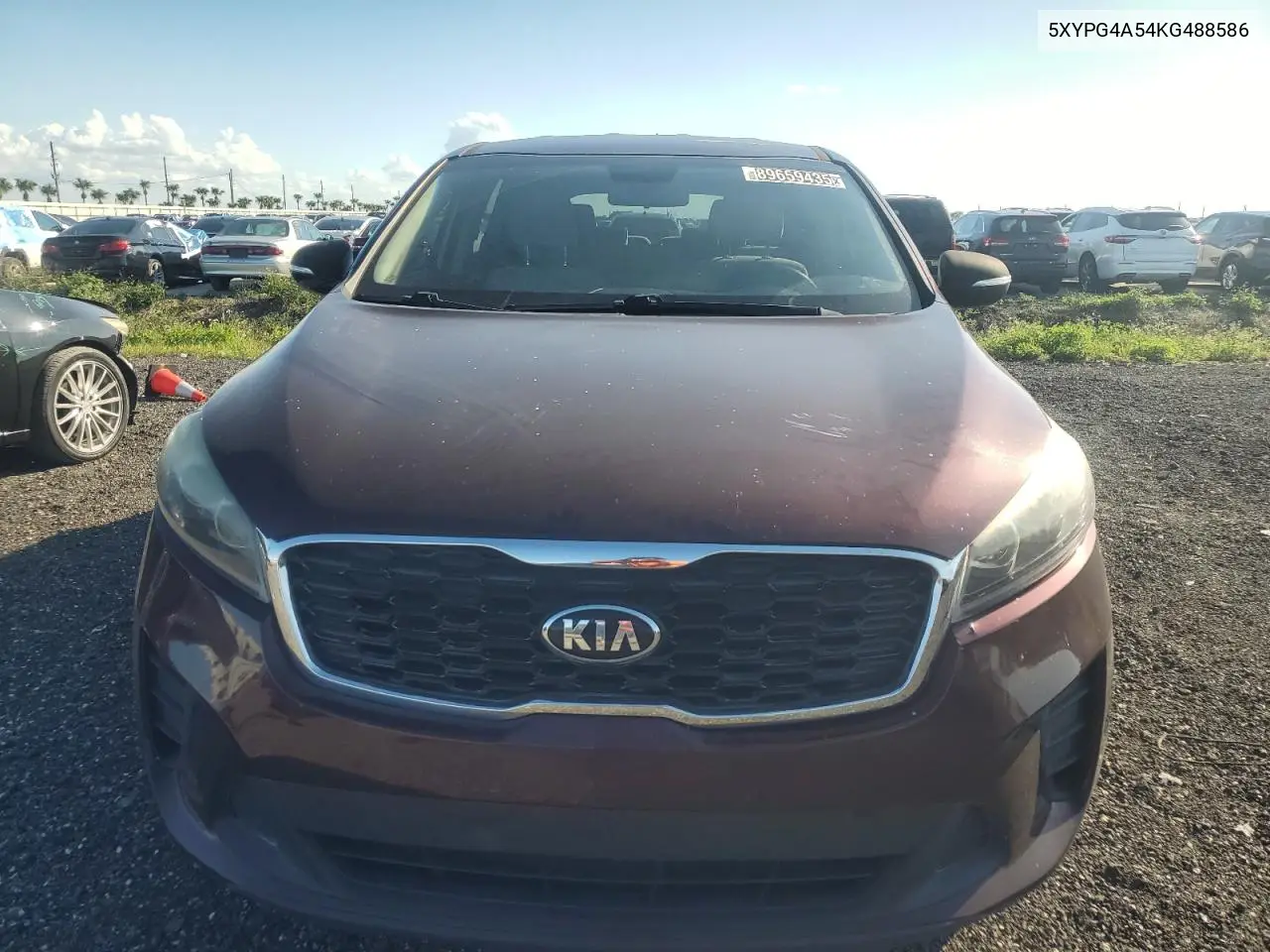 5XYPG4A54KG488586 2019 Kia Sorento Lx