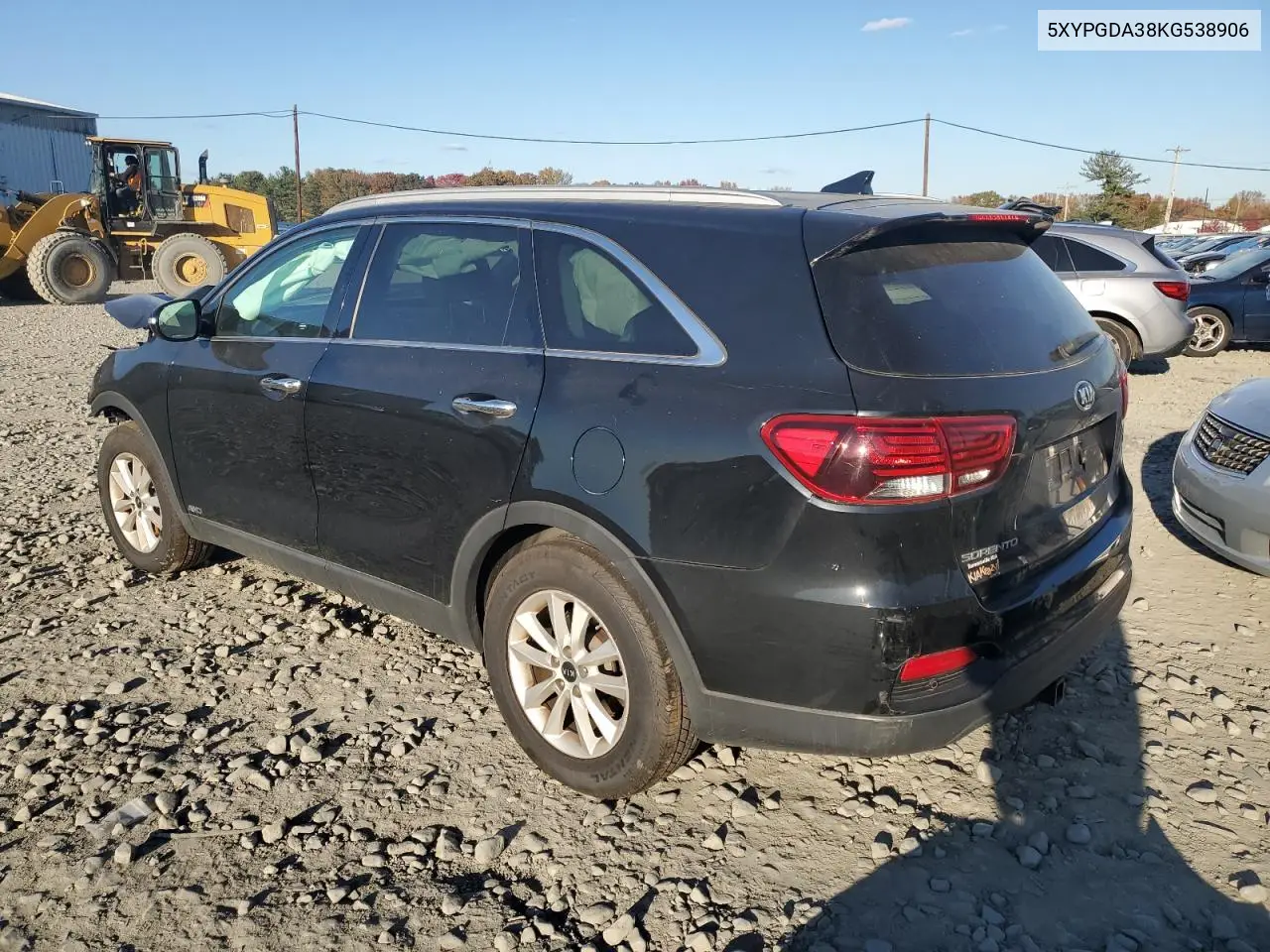 5XYPGDA38KG538906 2019 Kia Sorento L