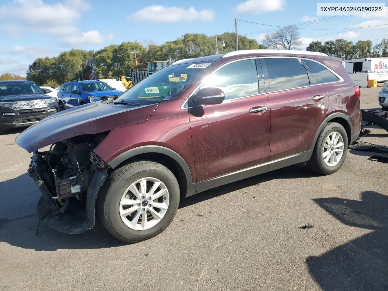 5XYPG4A32KG590225 2019 Kia Sorento L