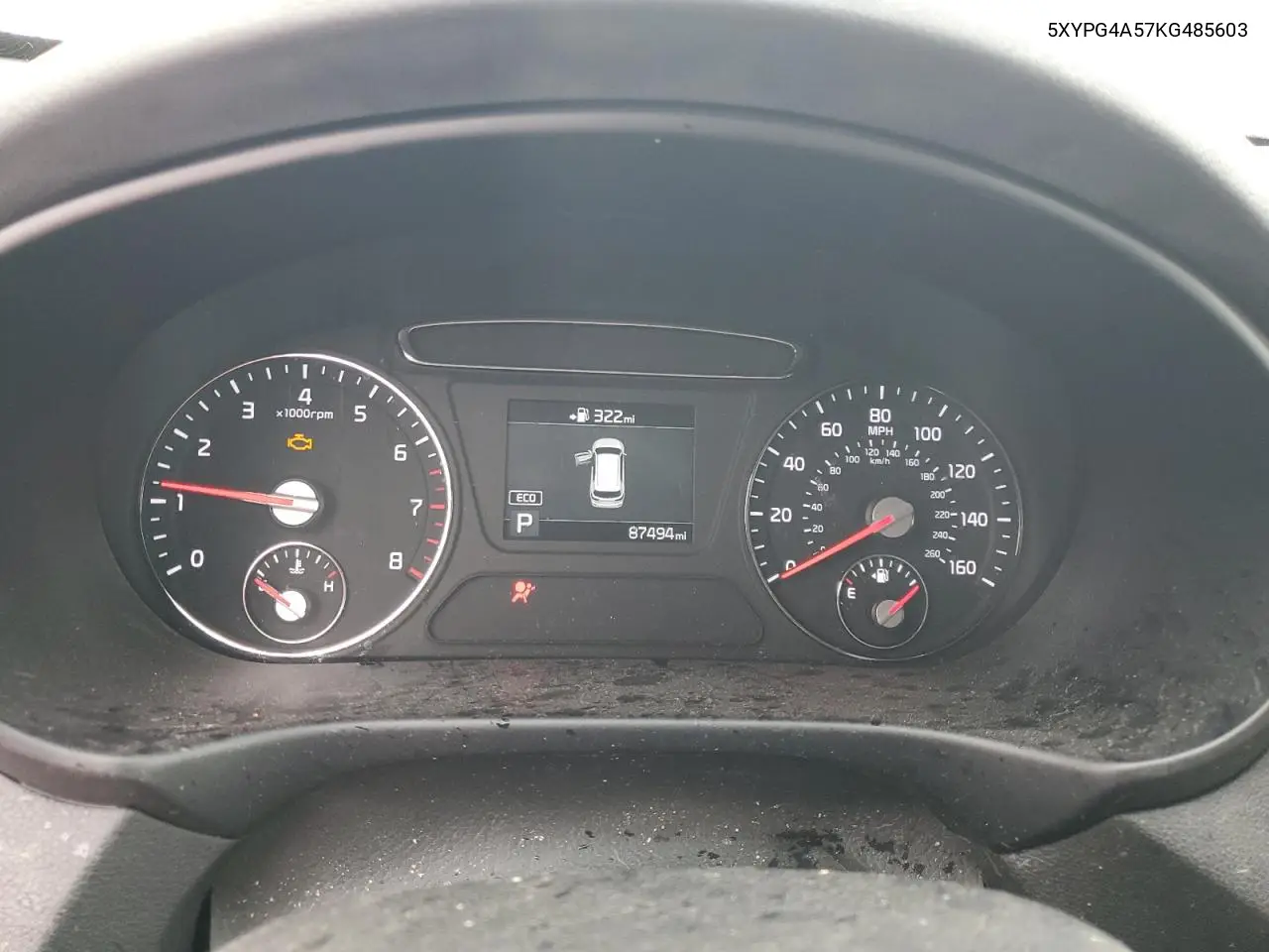 5XYPG4A57KG485603 2019 Kia Sorento Lx