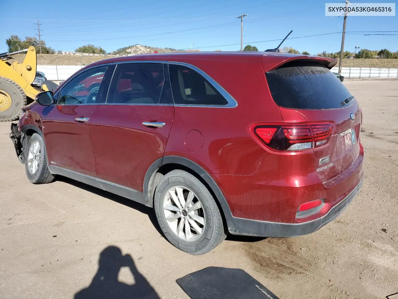 5XYPGDA53KG465316 2019 Kia Sorento Lx