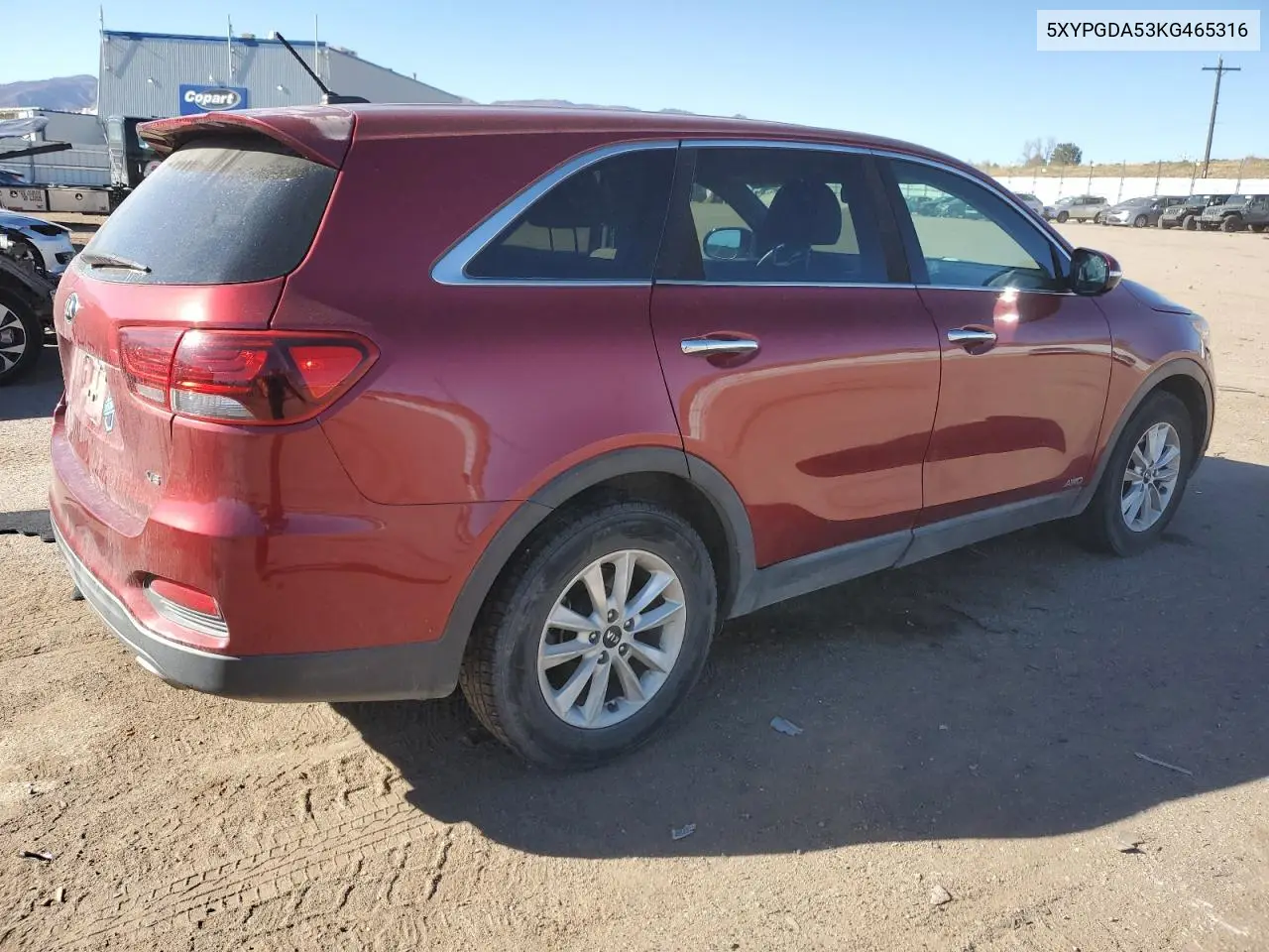 5XYPGDA53KG465316 2019 Kia Sorento Lx