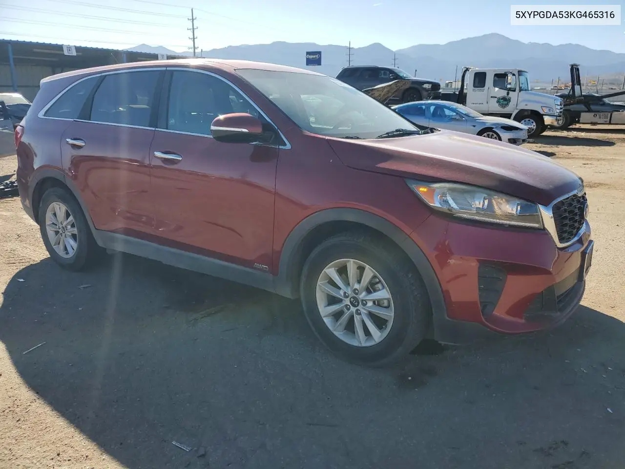 5XYPGDA53KG465316 2019 Kia Sorento Lx