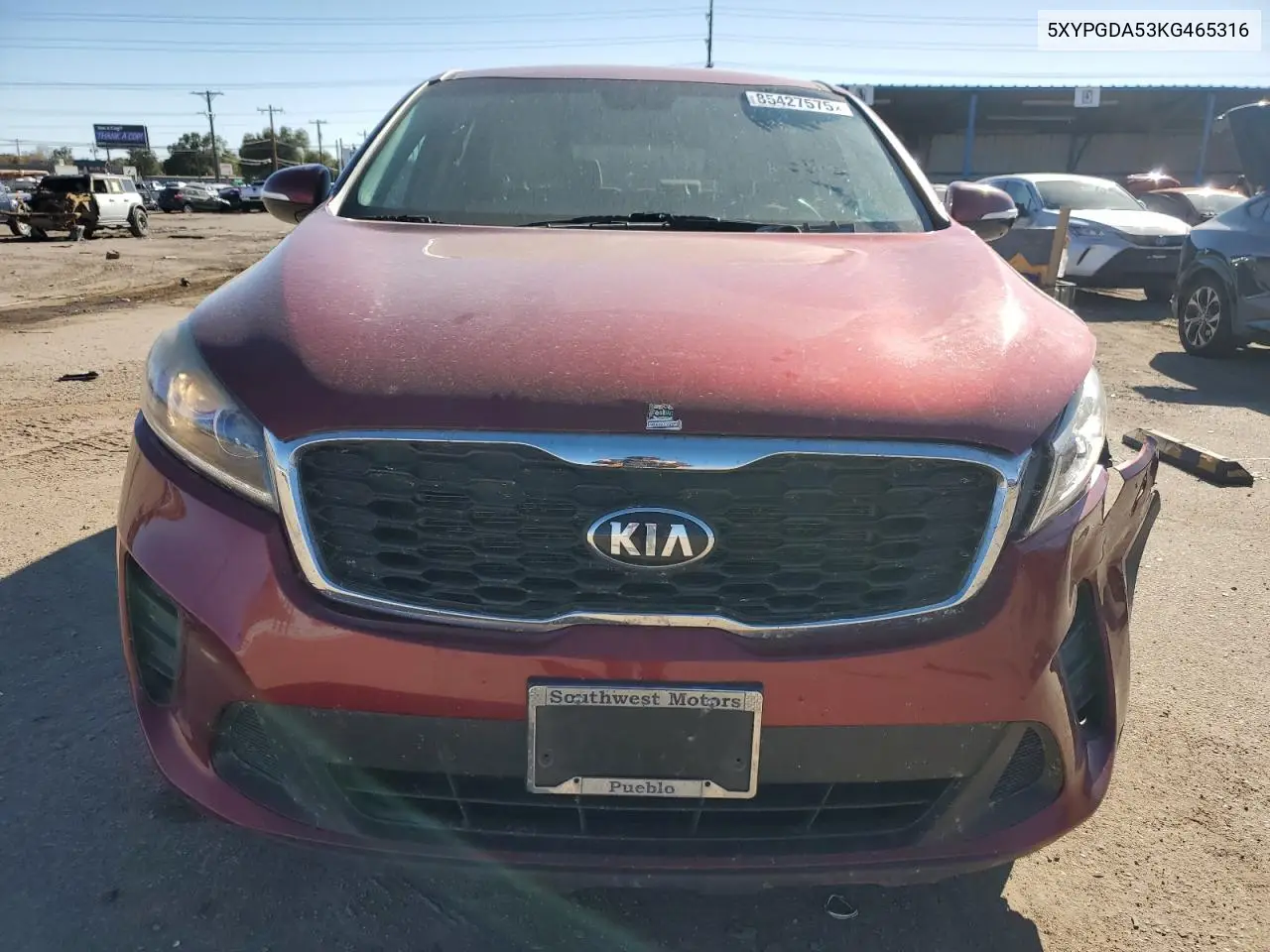 5XYPGDA53KG465316 2019 Kia Sorento Lx