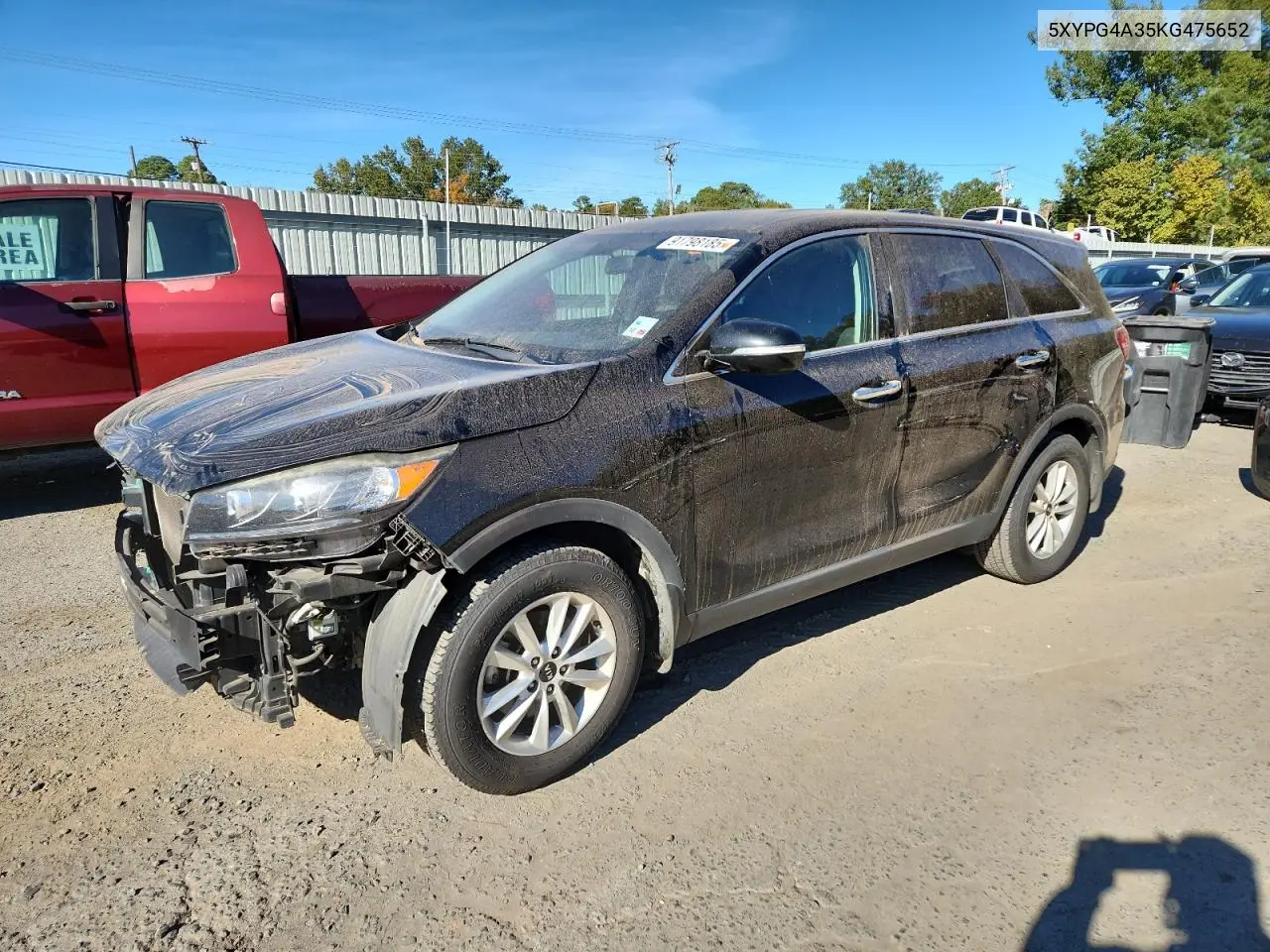 5XYPG4A35KG475652 2019 Kia Sorento L