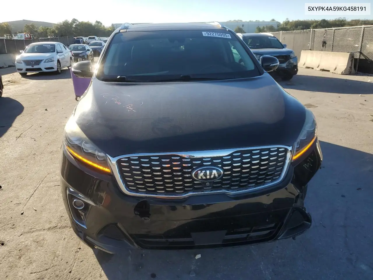 5XYPK4A59KG458191 2019 Kia Sorento Sx