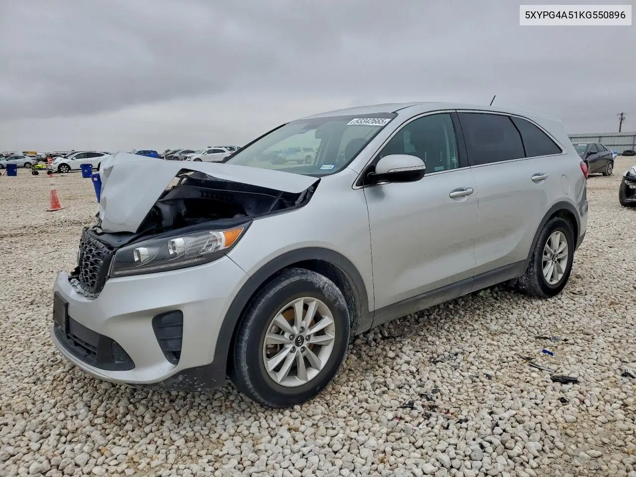 5XYPG4A51KG550896 2019 Kia Sorento Lx