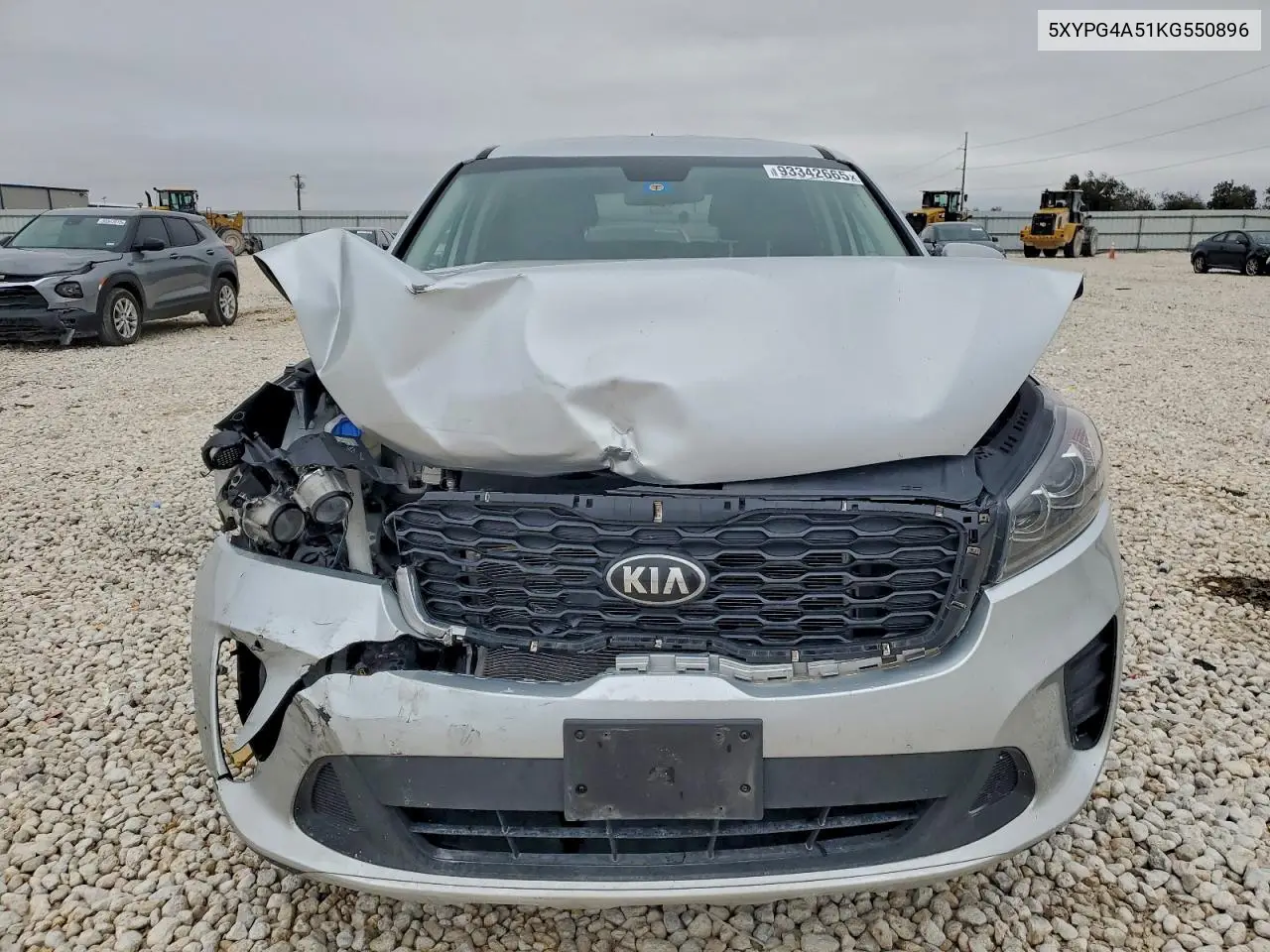 5XYPG4A51KG550896 2019 Kia Sorento Lx