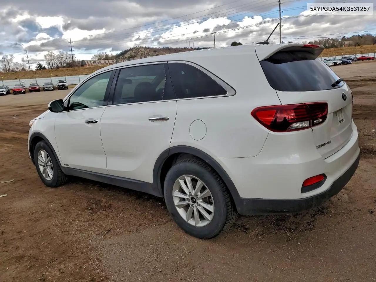 5XYPGDA54KG531257 2019 Kia Sorento Lx