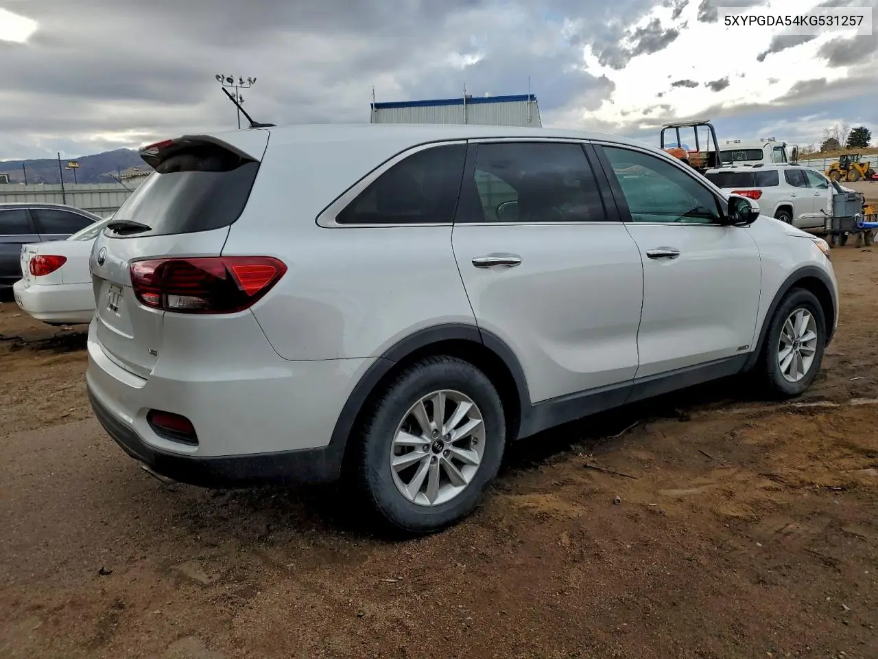 5XYPGDA54KG531257 2019 Kia Sorento Lx