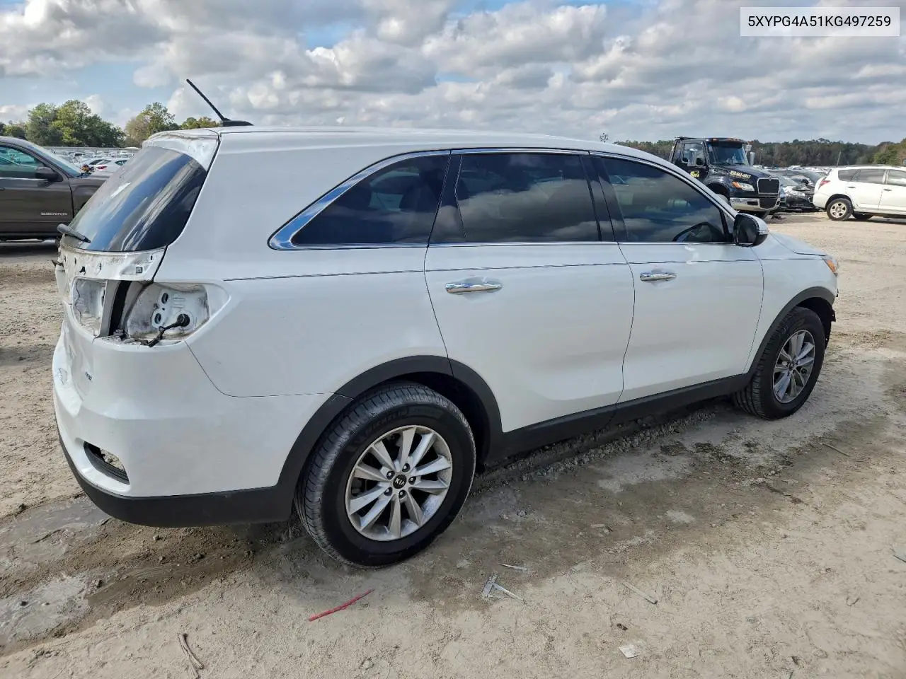 5XYPG4A51KG497259 2019 Kia Sorento Lx