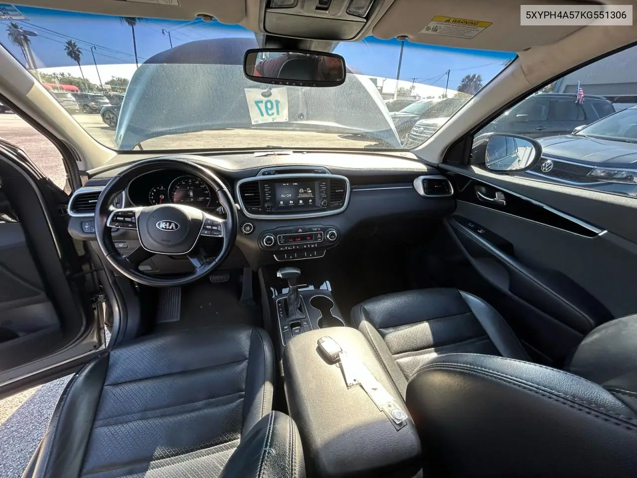 5XYPH4A57KG551306 2019 Kia Sorento Ex