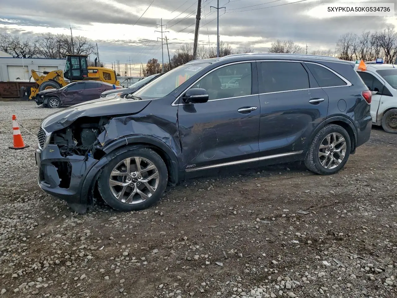5XYPKDA50KG534736 2019 Kia Sorento Sx