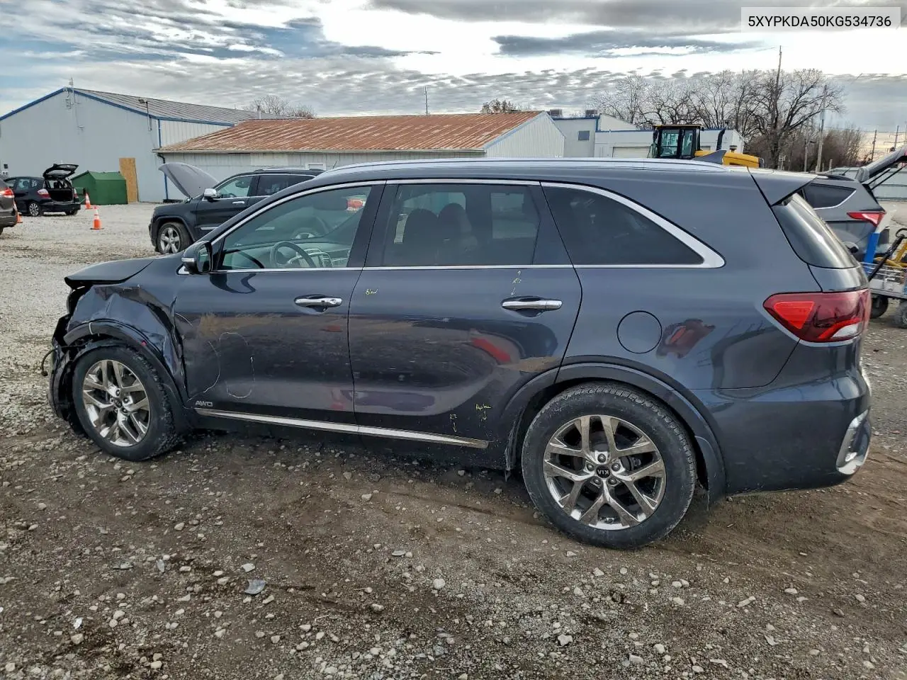 5XYPKDA50KG534736 2019 Kia Sorento Sx