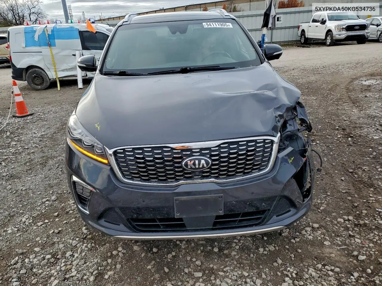 5XYPKDA50KG534736 2019 Kia Sorento Sx