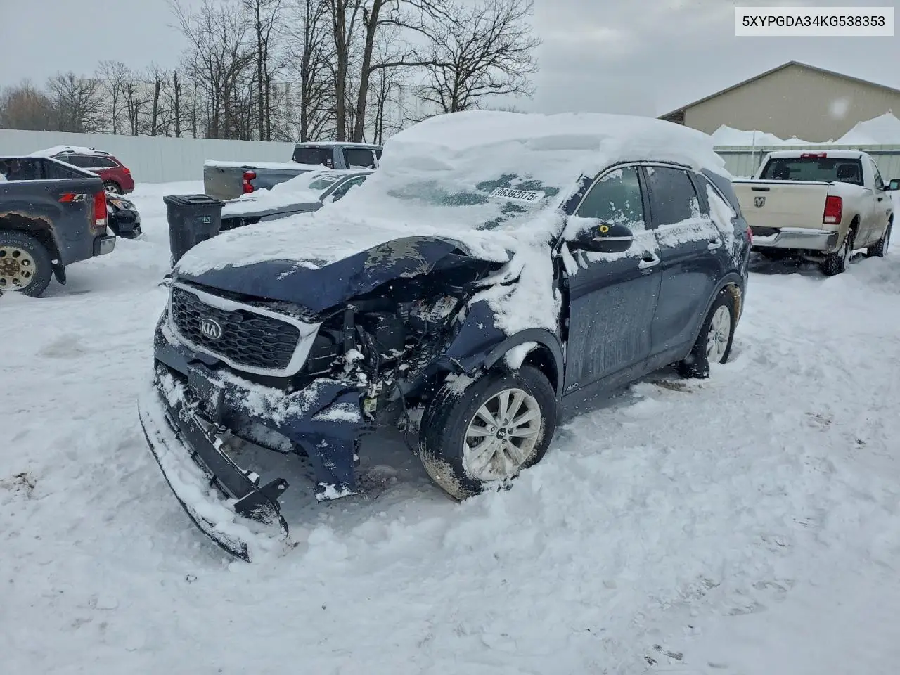 5XYPGDA34KG538353 2019 Kia Sorento L