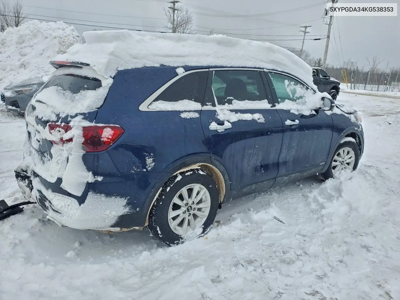 5XYPGDA34KG538353 2019 Kia Sorento L