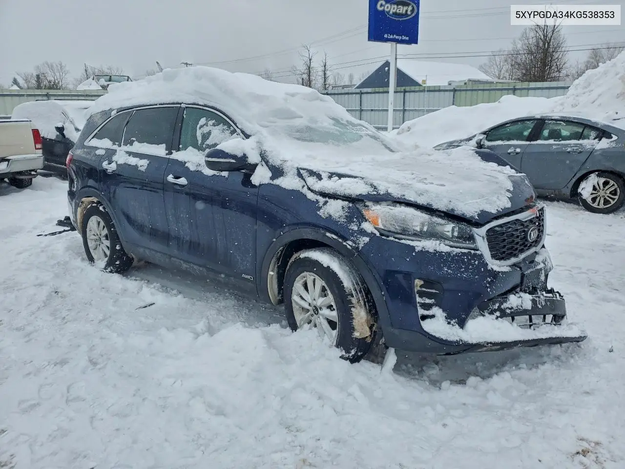 5XYPGDA34KG538353 2019 Kia Sorento L