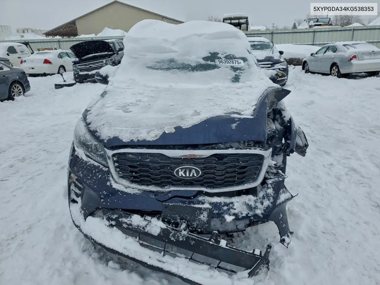 5XYPGDA34KG538353 2019 Kia Sorento L