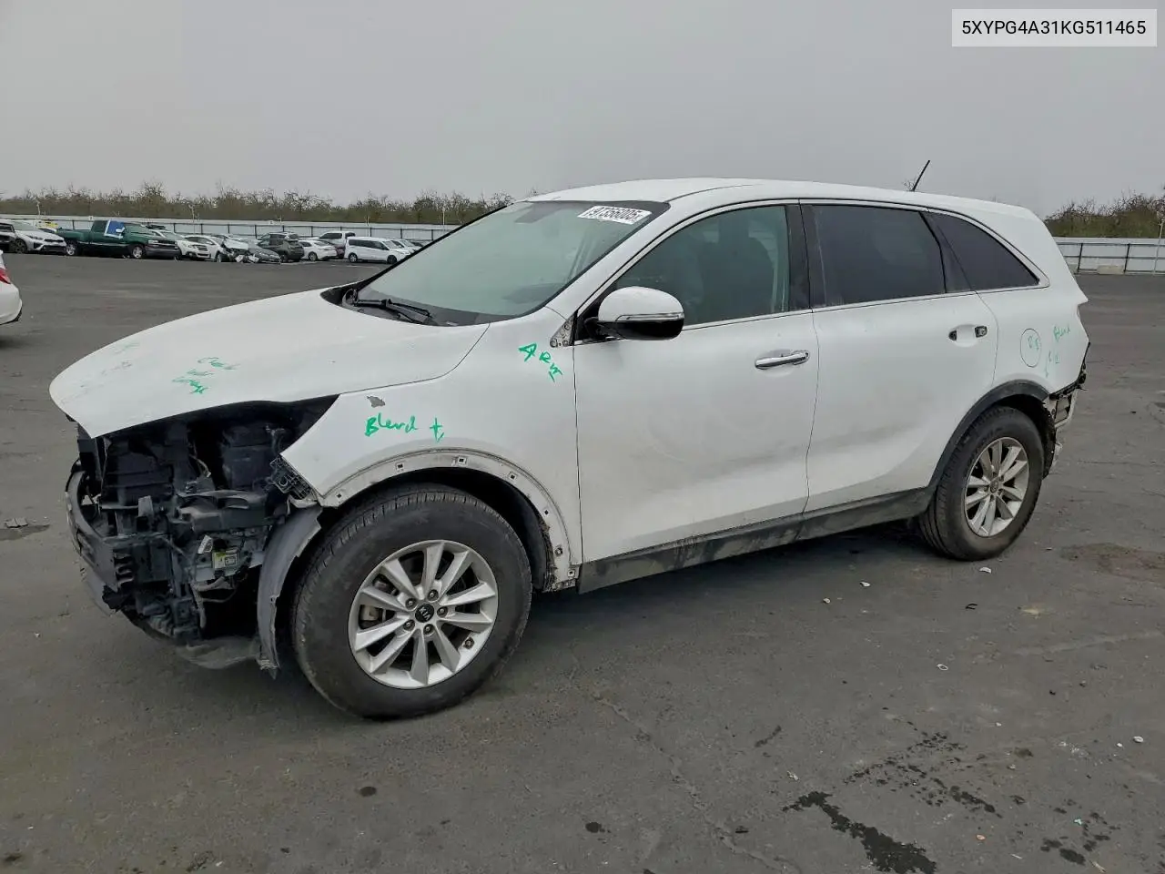 5XYPG4A31KG511465 2019 Kia Sorento Base