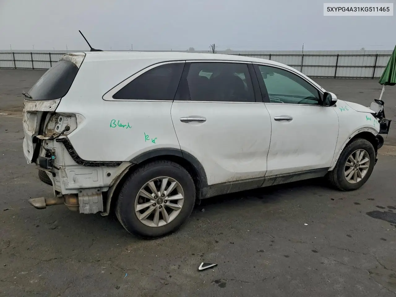 5XYPG4A31KG511465 2019 Kia Sorento Base