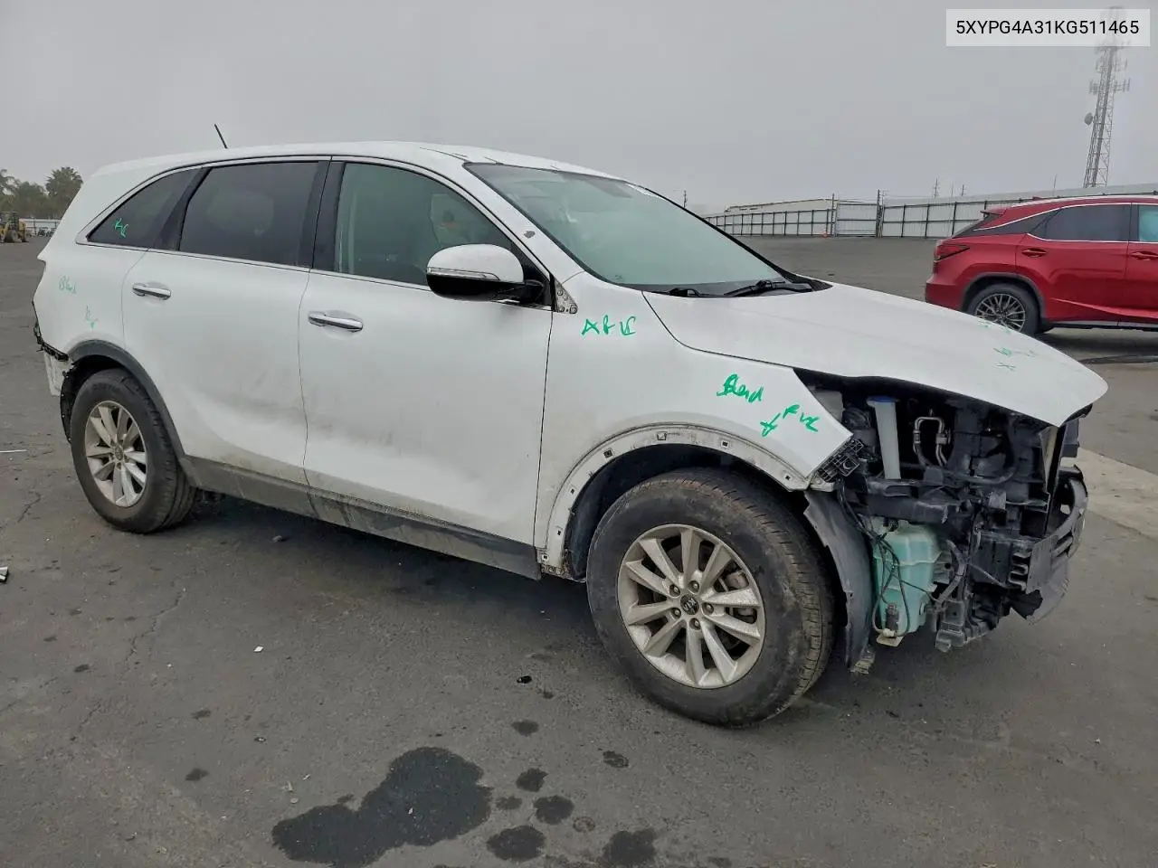 5XYPG4A31KG511465 2019 Kia Sorento Base