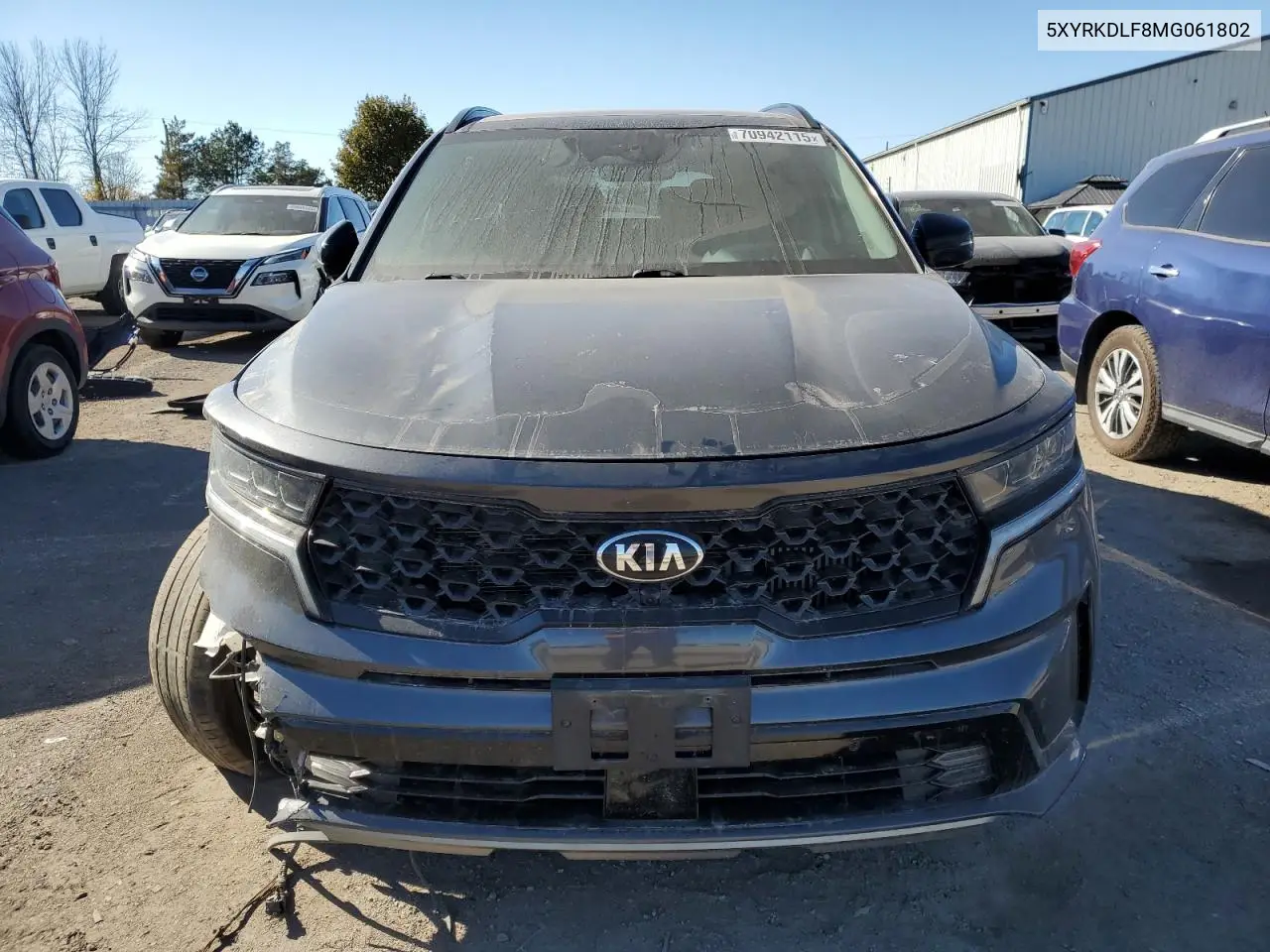 5XYRKDLF8MG061802 2021 Kia Sorento Sx