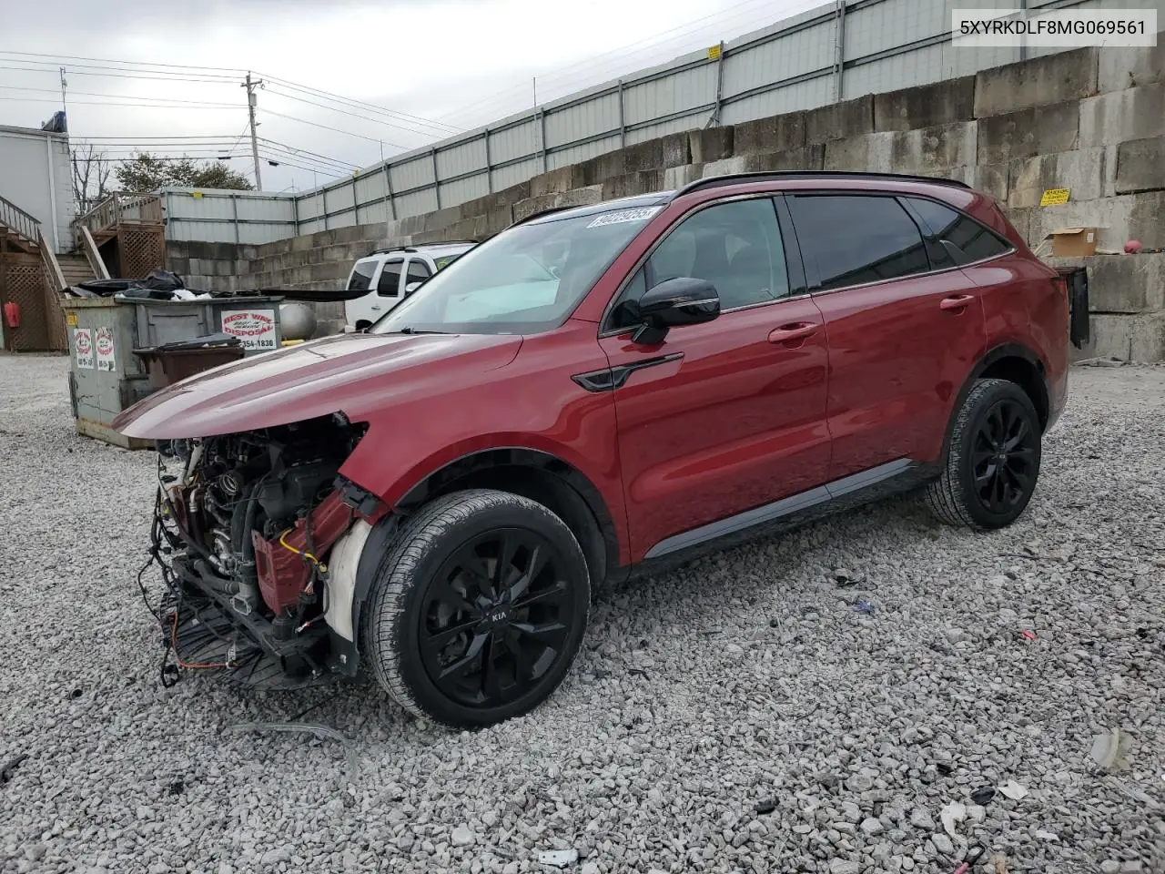 5XYRKDLF8MG069561 2021 Kia Sorento Sx