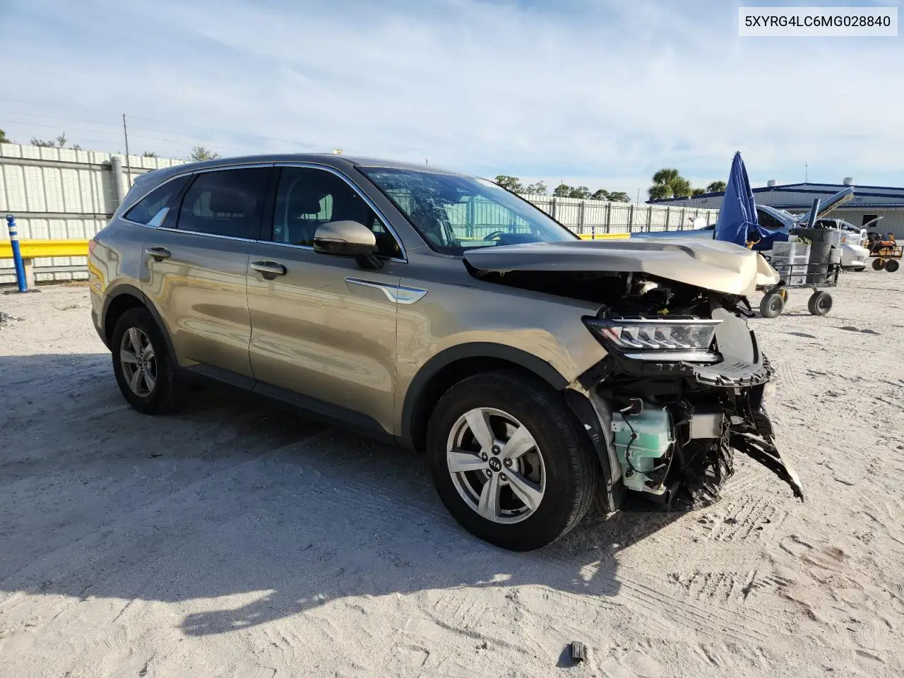 5XYRG4LC6MG028840 2021 Kia Sorento Lx
