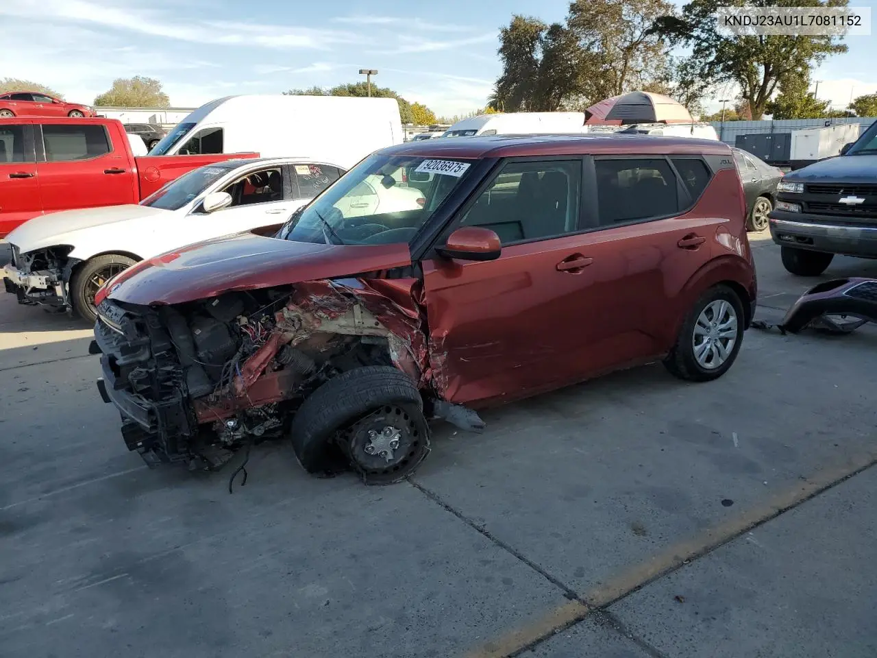 KNDJ23AU1L7081152 2020 Kia Soul Lx