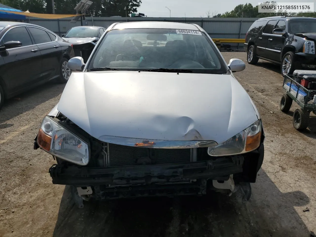 KNAFE121585511576 2008 Kia Spectra Ex