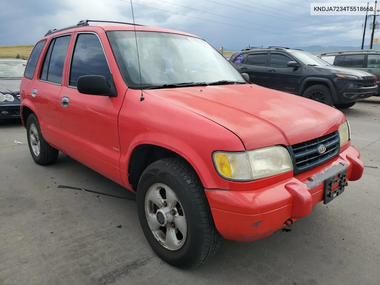 1996 Kia Sportage VIN: KNDJA7234T5518668 Lot: 67883294