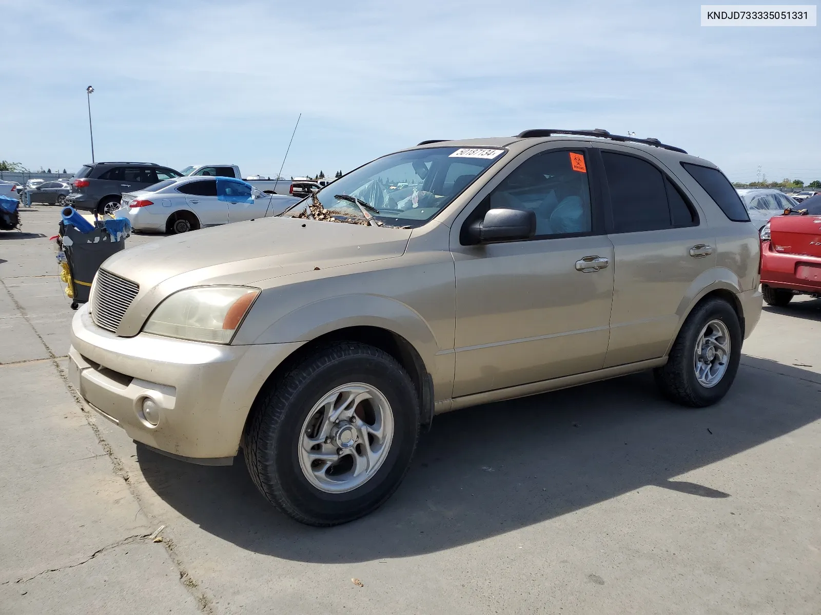 2003 Kia Sorento Ex VIN: KNDJD733335051331 Lot: 50187134